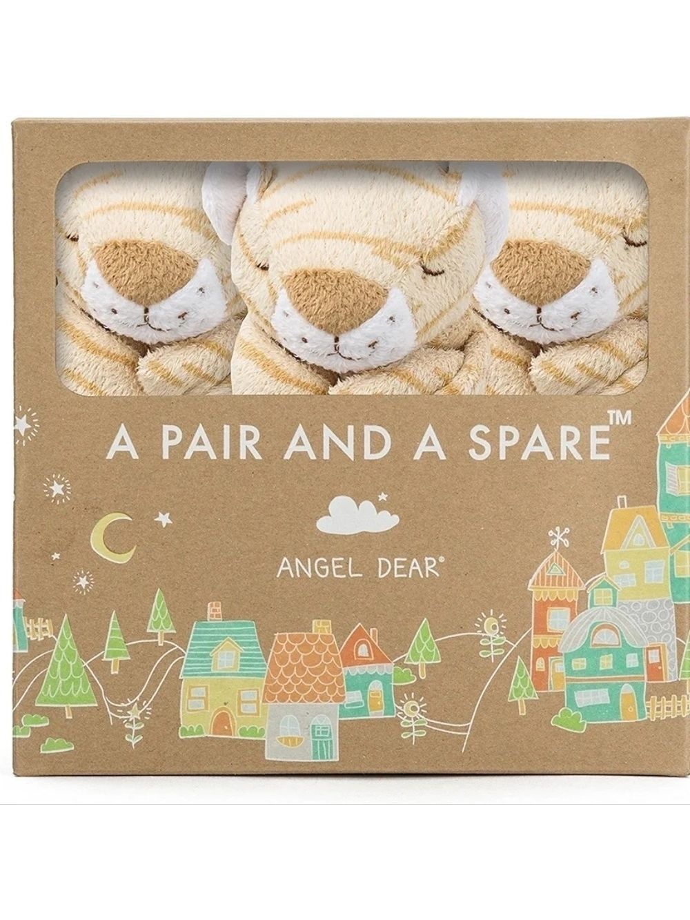 ANGEL Dear Pair and a Spare 3 Piece Baby Blankie Set-Tiger?
